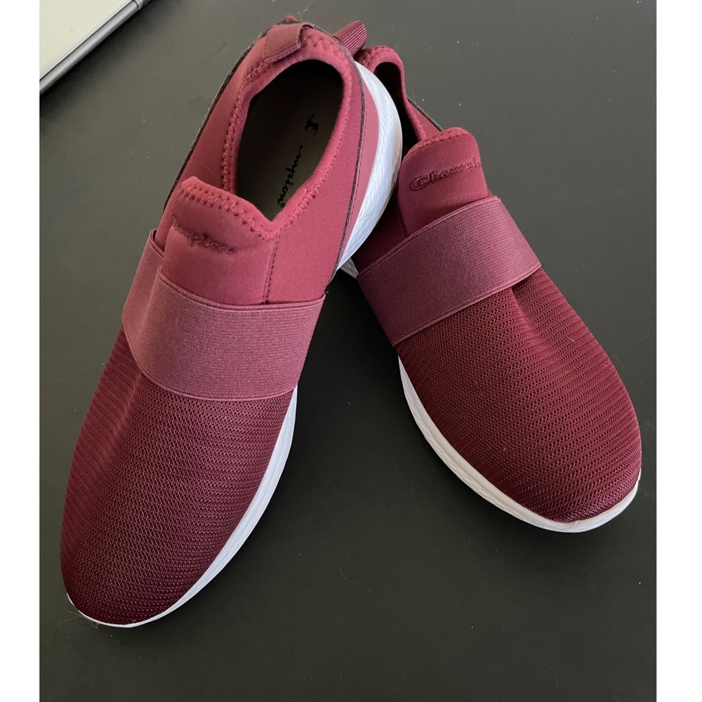 Maroon Champion sneakers